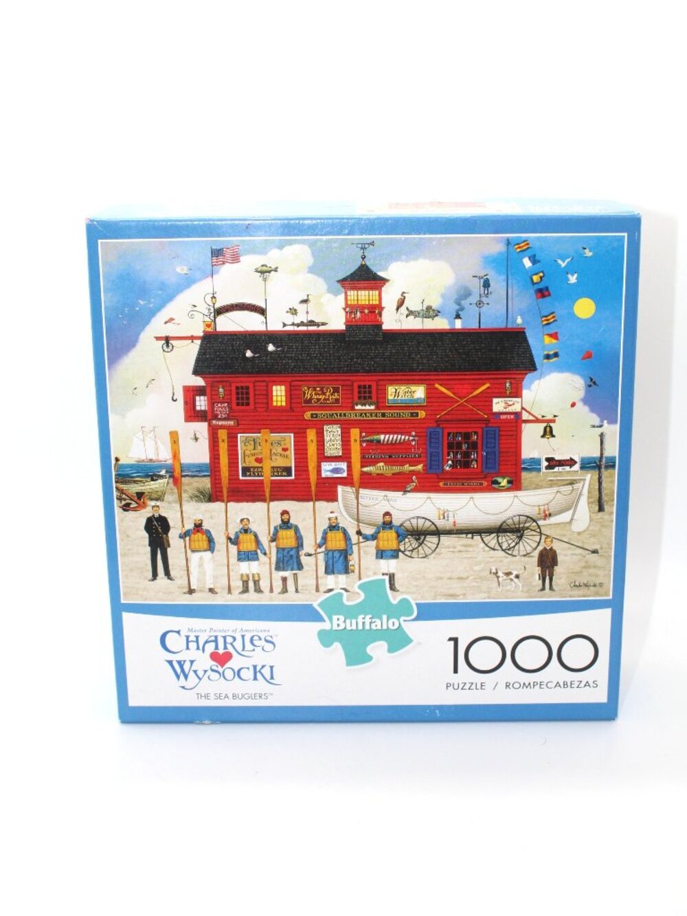 Charles Wysocki "The Sea Buglers" 1000 Piece Jigsaw Puzzle Complete W Poster